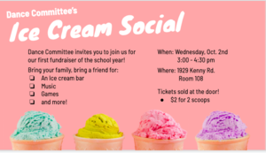 Dance Committee's Ice Cream Social
