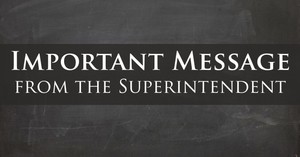 Message from Superintendent Pace