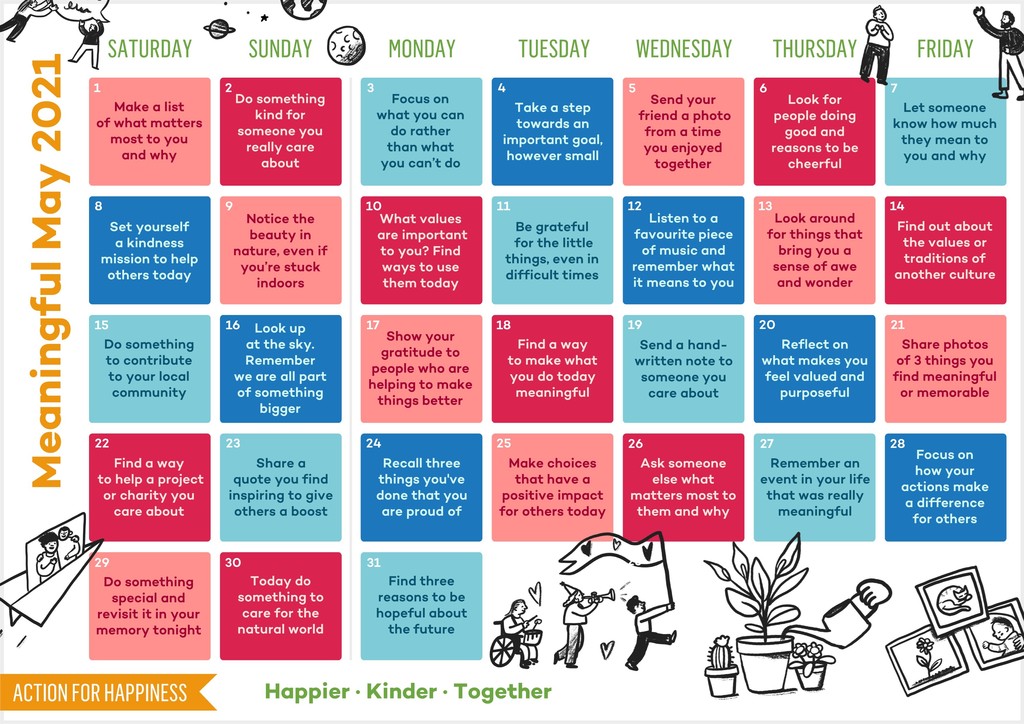 Meaningful May Calendar